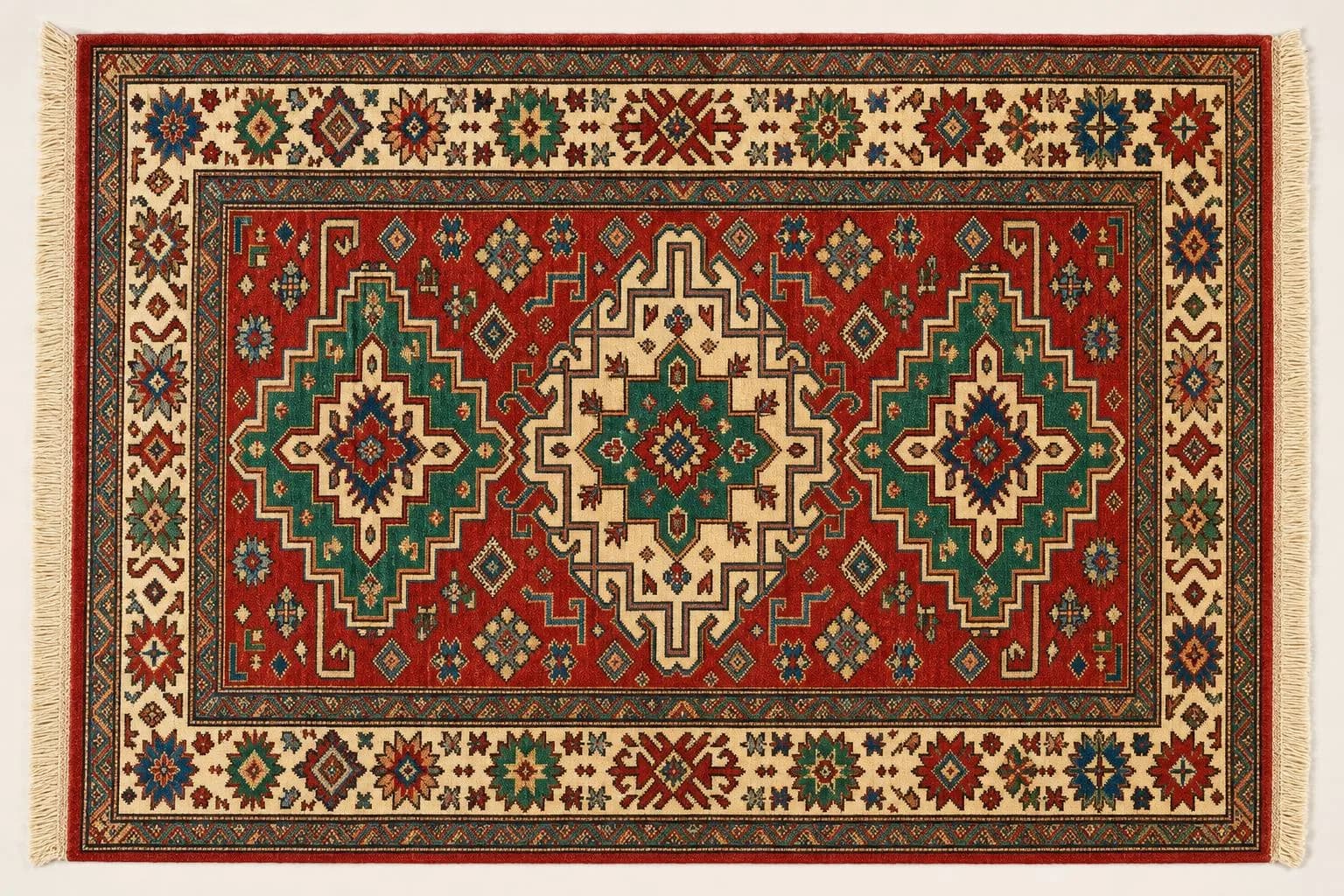 Teppiche aus Kaukasus: typische Muster, Farben und Knüpfungen