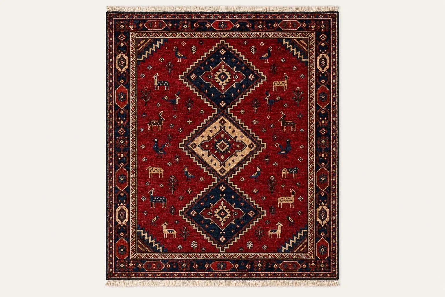Gashgai Teppich (Ghashghai) – Persien (Iran): typisches Muster und Farben