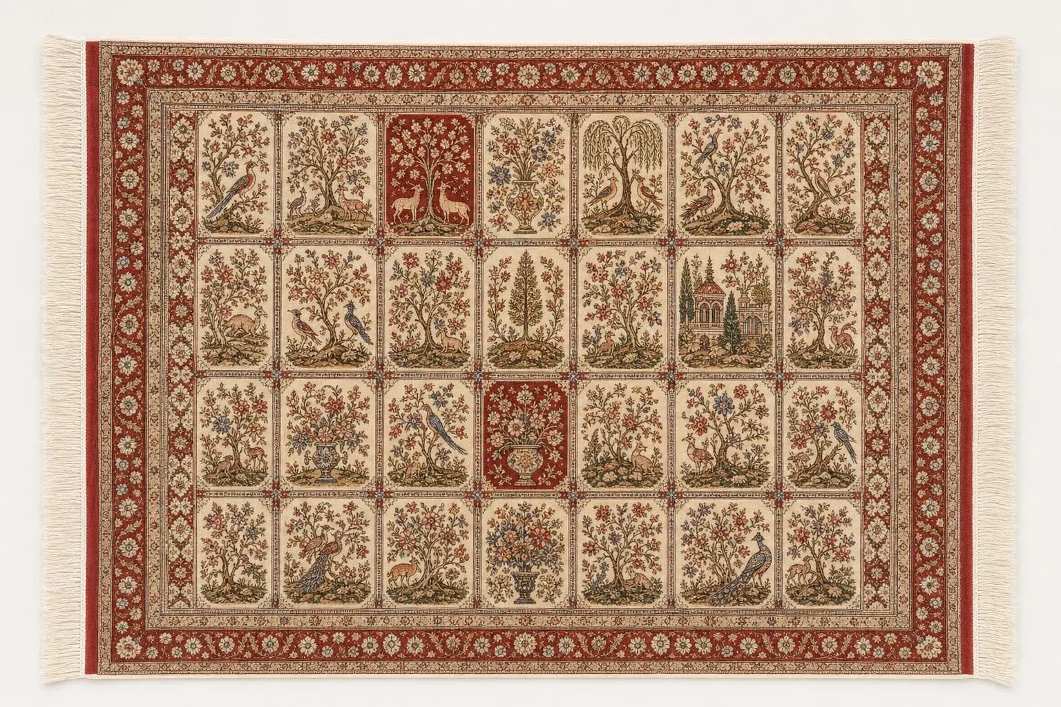 Ghom Kork Teppich – Persien (Iran): typisches Muster und Farben