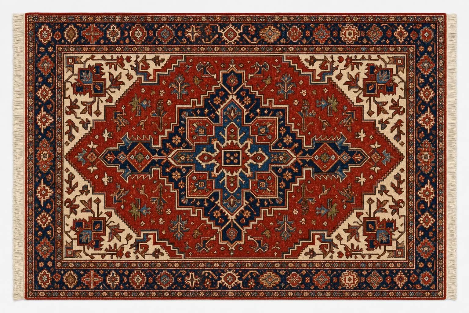 Heriz Teppich (Heris) – Persien (Iran): typisches Muster und Farben