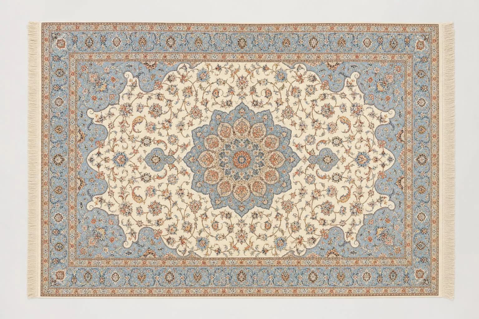 Täbriz 60 Raj Teppich – Persien (Iran): typisches Muster und Farben