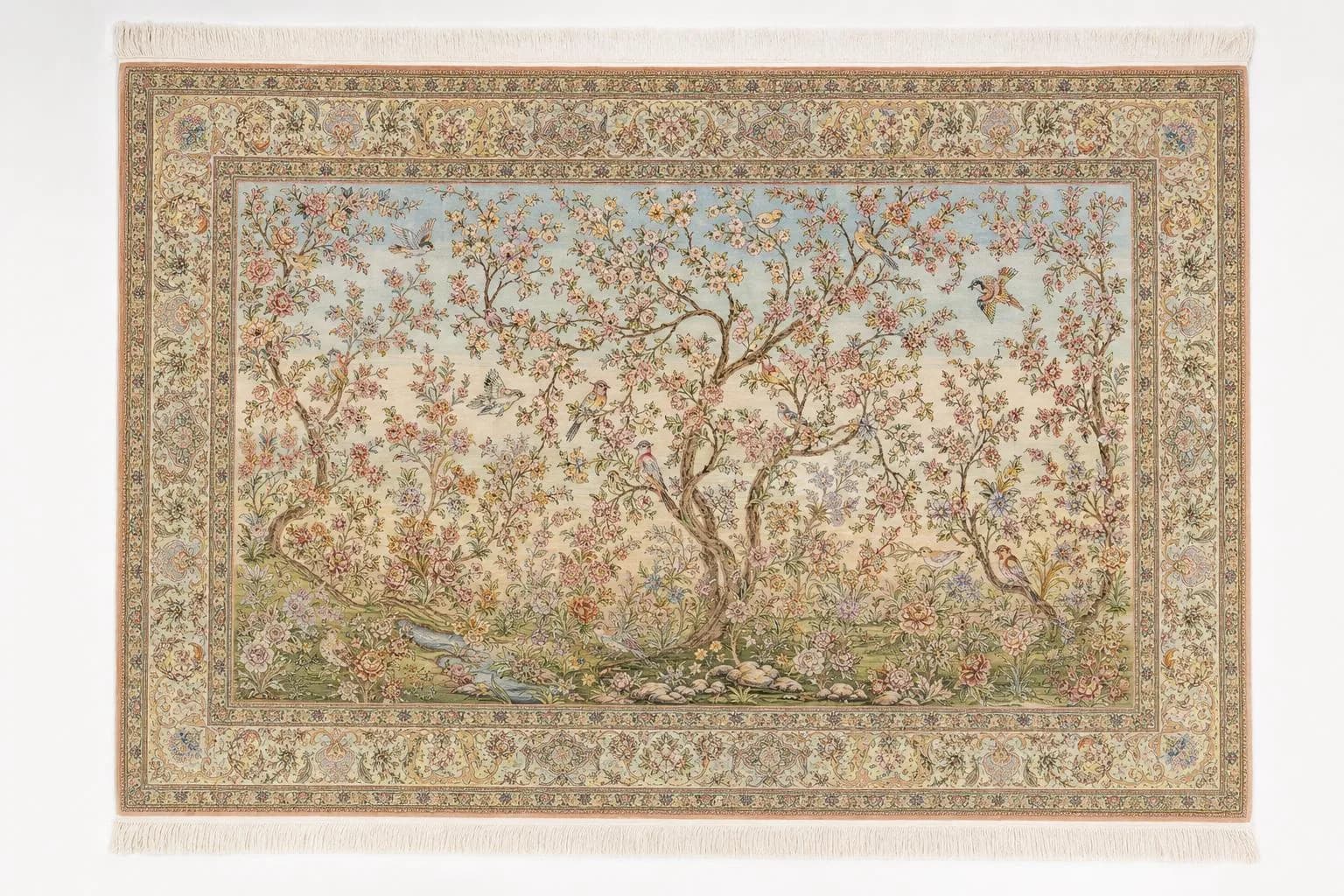 Täbriz 70 Raj Teppich – Persien (Iran): typisches Muster und Farben