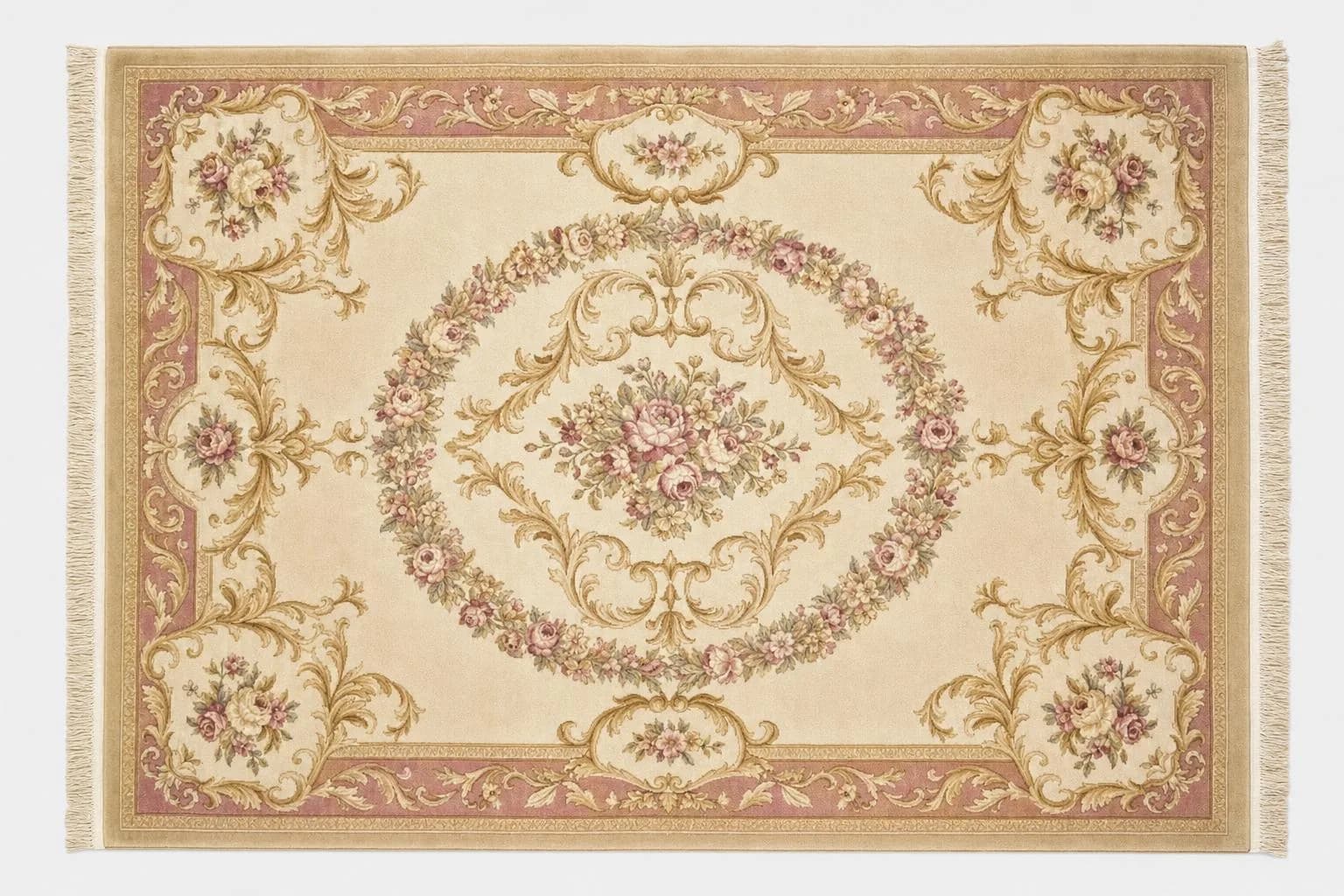 Savonnerie-Stil Teppich – Europa & Sonstige: typisches Muster und Farben